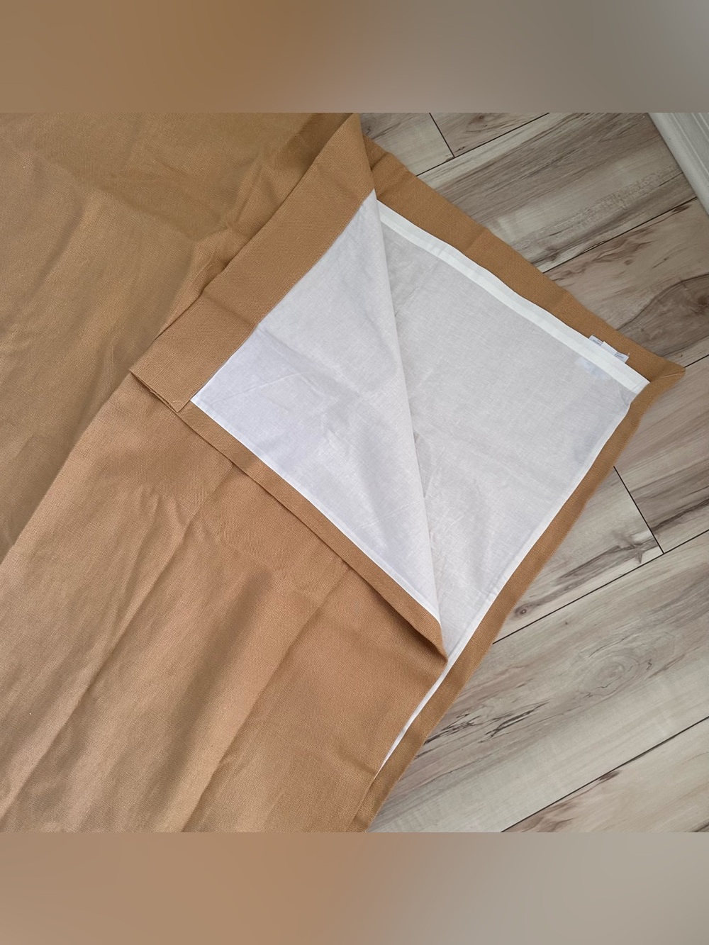 RESTORATION HARDWARE Masters of Linen Wheat Curtain Panel Drape 50” X 102” Long